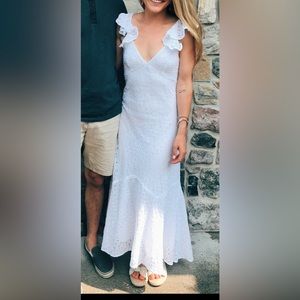 Polo Ralph Lauren Eyelet Cotton Open-Back Dress Size 4